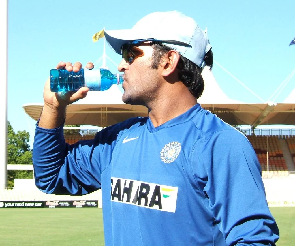MS Dhoni at Adelaide Oval in 2008