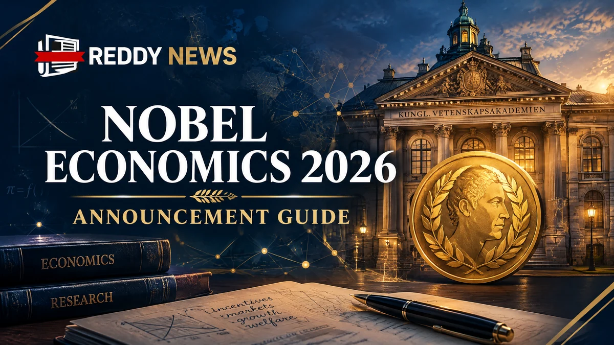 Original Reddy News editorial illustration for Nobel Economics Prize 2026